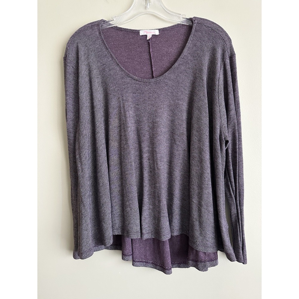 ANTHROPOLOGY Maronie Swing Top, Purple, Knit, Size‎ Small